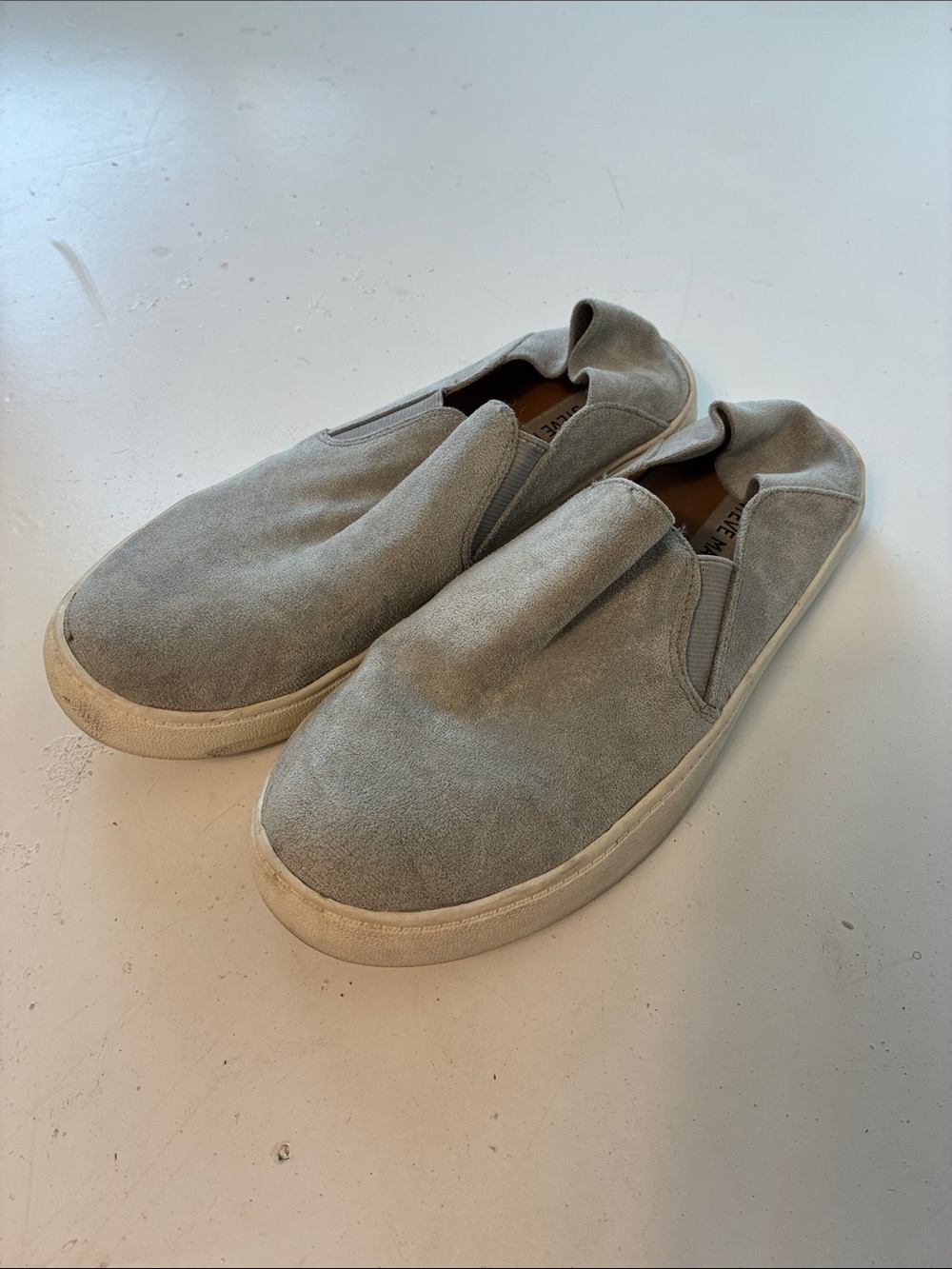 Steve Madden Sz 7.5 Fayna Blue Gray Slip On Shoe